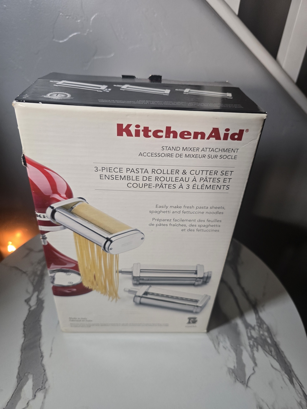 KitchenAid 3-Piece Pasta Roller & Cutter Set Pasta Roller & Cutter Set Silver